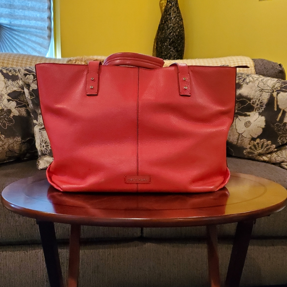Cole Haan L soft leather 2 straps bag